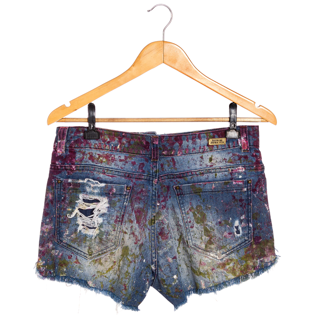 short jeans boyfriend cintura alta