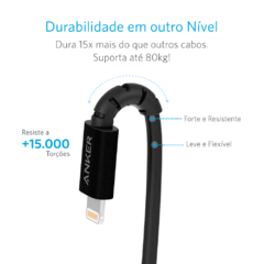 Cabo Anker PowerLine Select USB-C para Lightning | 0,9 metros Preto - comprar online