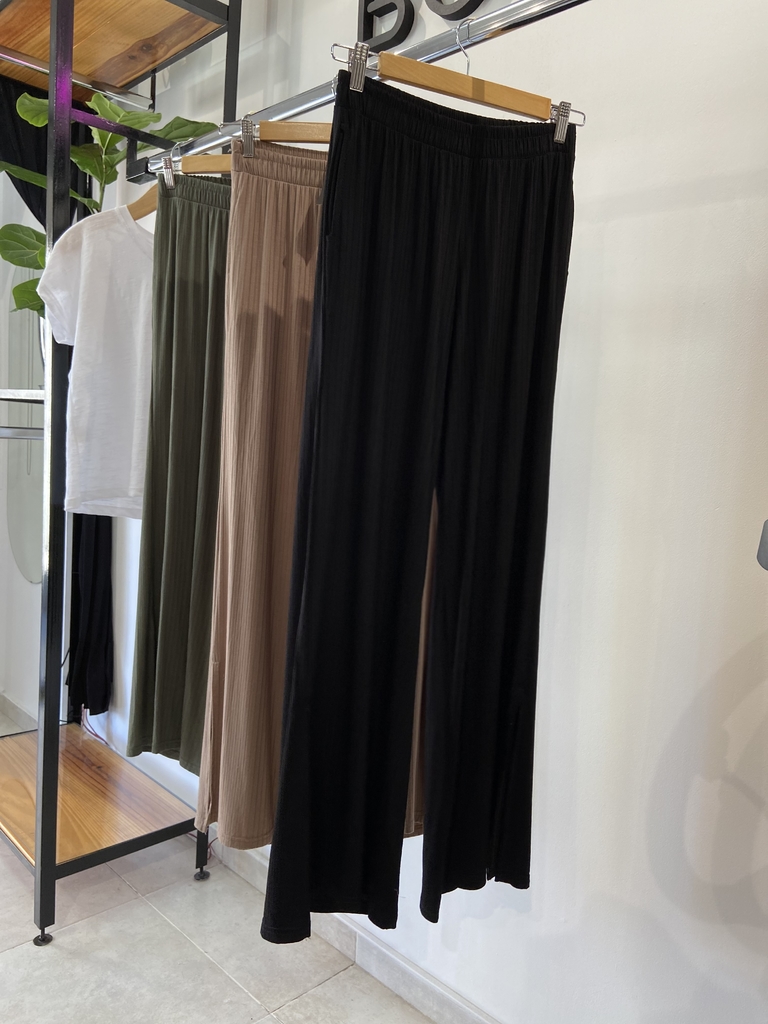PANTALON PALAZZO MORLEY CON TAJO - Comprar en Bonaria