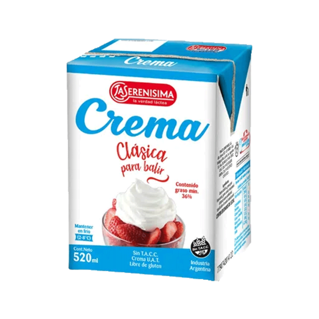 Crema de Leche UAT La Serenisima 520 cc - arjosimarprod