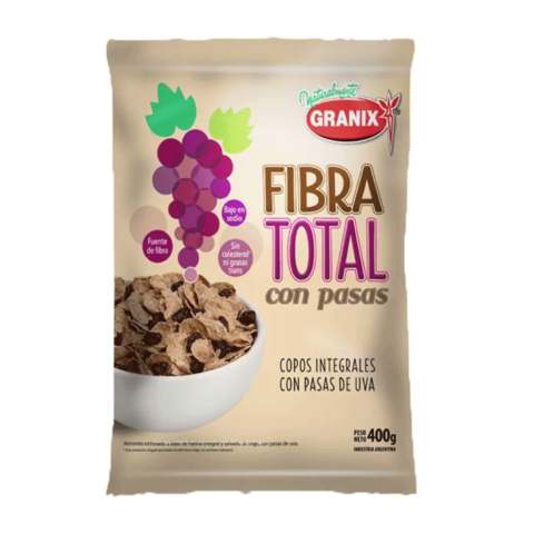 Granix Fibra Total Cereales con pasas 400g