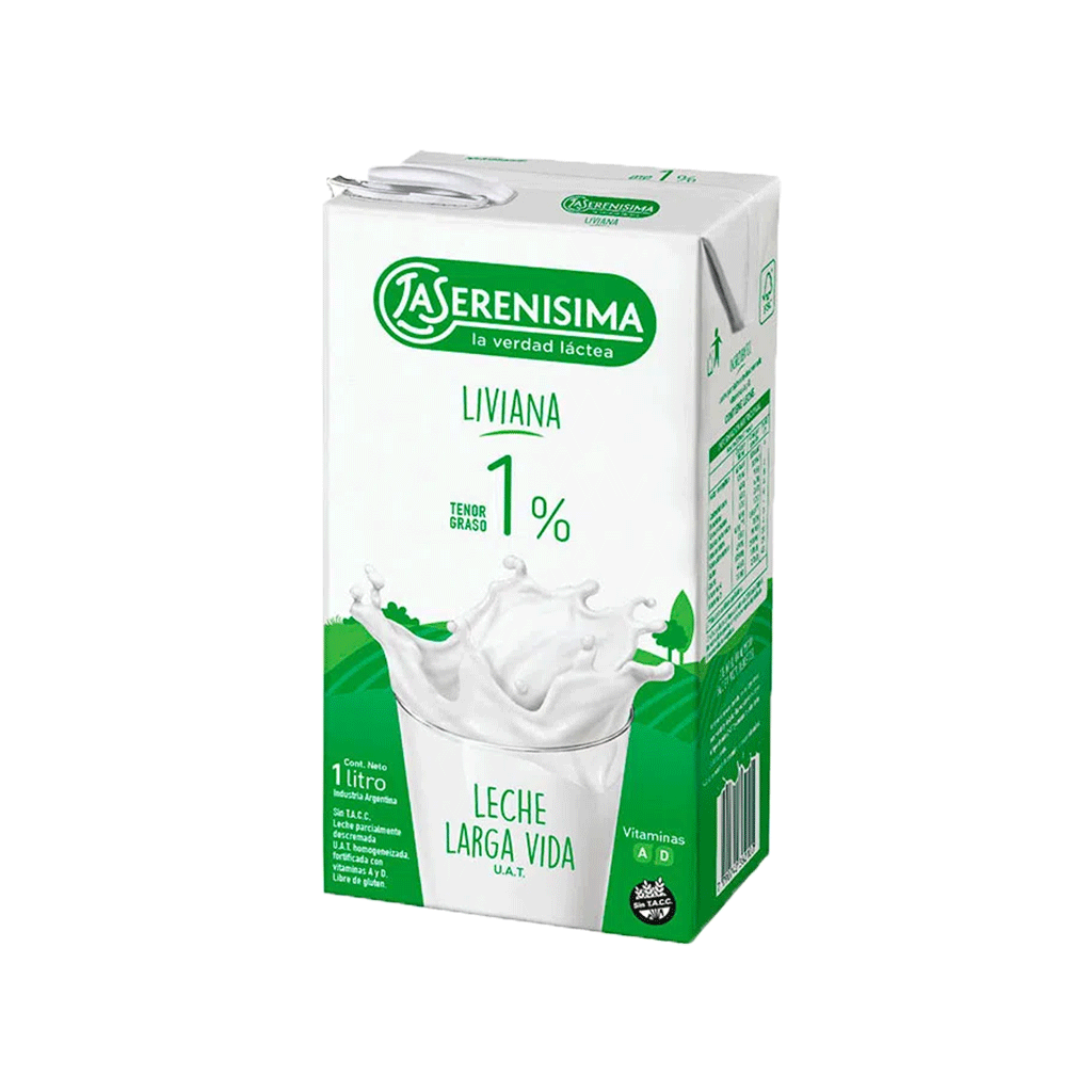 La Serenisima Leche Descremada Larga Vida Cartón 1l 0052