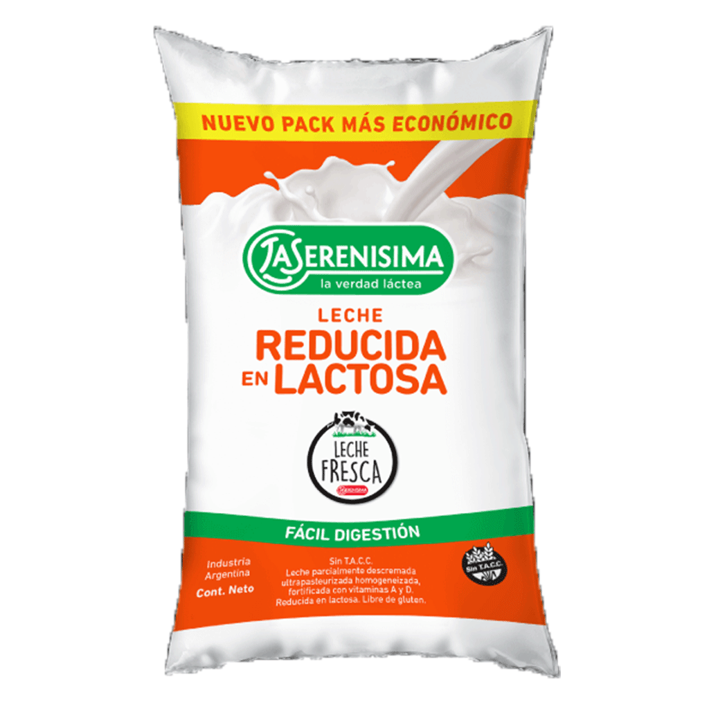 La Serenisima Leche Reducida En Lactosa Sachet 1 Litro 9165