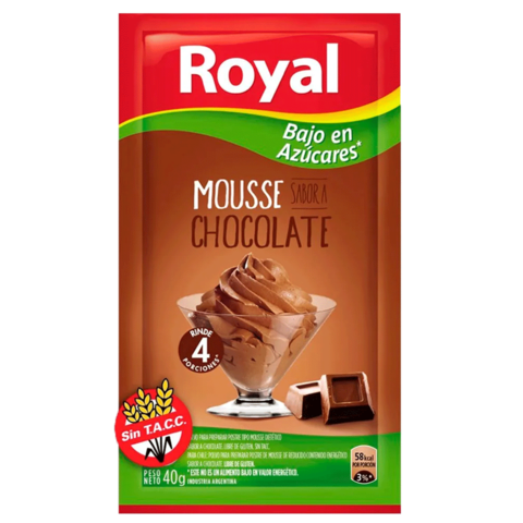 Royal Mousse Chocolate Sin Azucar