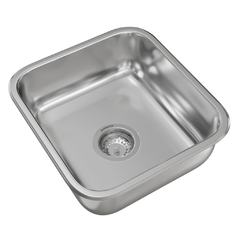 Bacha Pileta Simple 37 x 34 x 18 Acero Inoxidable 304 Johnson E 37/18
