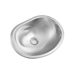 Bacha Pileta Simple Vanitory 37 x 26,5 x 12 Acero Inoxidable 304 Johnson OV 370L
