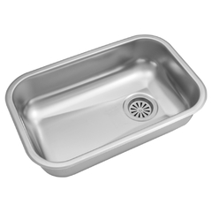 Bacha Pileta Simple 52 x 32 x 15 Acero Inoxidable 430 Johnson ZZ 52