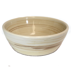 Bacha de Apoyo Mesada Cónica Redonda Marmolada Beige ø31 x 11 cm Nahuel D'Accord BACH04-22