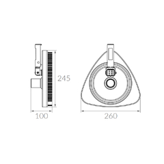Limpiafondo Triangular Vulcano 110000 - comprar online