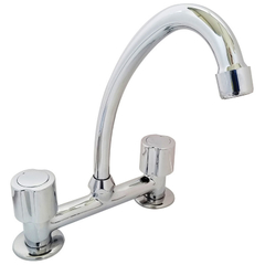 Grifería de Cocina Mesada Tradicional Huilen Aqualaf 12001CR Cromo