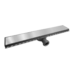 Rejilla Desagüe Lineal 60 cm Círculo ABS y Acero Inoxidable 12095 Ideal