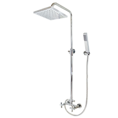 Grifería de Ducha con Barral Exterior y transferencia 17050 Quillen Aqualaf Cromo