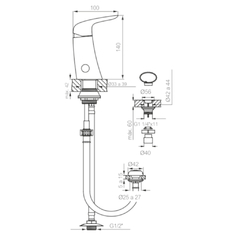 Grifería de Bidet Monocomando Epuyén FV 189/L2 Cromo - comprar online