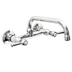 Grifería de Cocina Pared Exterior 20cm Itati Lever Aqualaf 2008CR Cromo
