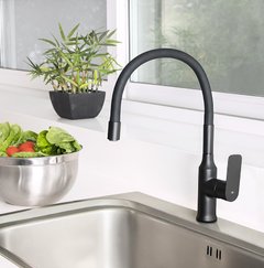 Grifería Monocomando de Cocina Mesada Agatha Black Vasser 25/2302.01 - comprar online