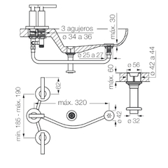 Grifería de Bidet Cierre Cerámico Nerea Lever FV 295/59L Cromo - comprar online