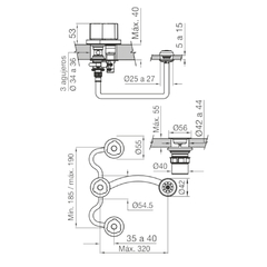 Grifería de Bidet Radal FV 295/C7CR Cromo - comprar online