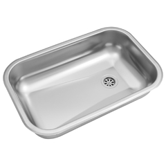 Bacha Pileta Simple 52 x 32 x 13 Acero Inoxidable 430 Johnson ZZ 52 B