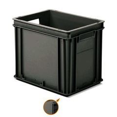 Caja Athena 40 x 30 x 32 cm Negra Manija Abierta FAMI 4332B