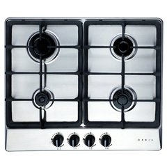 Anafe a Gas Acero Inox Rejilla Fundicion 4 Hornallas Orbis 724AZOM