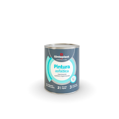 Pintura Asfáltica 1 Litro Imprimación asfáltica impermeable Sinteplast