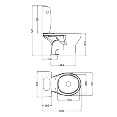 Depósito de Apoyo Simple Descarga 6L Blanco Loza Ferrum Atuel - comprar online