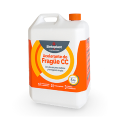 Acelerante de Fragüe 5 Kg Con cloruros para morteros y hormigones simples Sinteplast