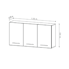 Alacena Multiuso 1,18 mts. Trento Amube - comprar online