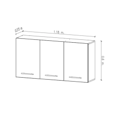 Alacena Multiuso 1,18 mts. Trento Amube - comprar online