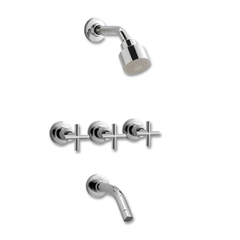 Grifería Completa Baño, Lavatorio p/pared, Bidet y Ducha embutir c/transferencia Peirano Valencia - comprar online