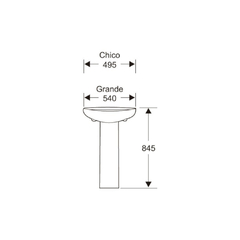 Columna para Lavatorio Blanco Loza Roca-Capea Italiana - comprar online