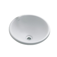 Bacha de Encastre Sobre Mesada Semiesfera ø38,3 x 13,8 cm. L11SF Armónica Blanco Loza Ferrum