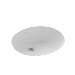 Bacha de Encastre Bajo Mesada Ovalada 45,5 x 34,2 x 17,4 cm. LEBF Esquel Armónica Blanco Loza Ferrum