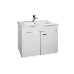 Vanitory de colgar 62cm c/bacha 1 o 3 agujeros Niza Blanco Amube 6459/6455 en internet