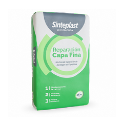 Reparación Capa Fina 25 Kg. Mortero de Reparación de hormigón en capa fina Sinteplast