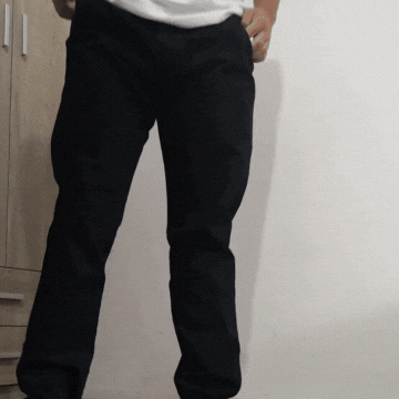 Pantalón Guindas corte chino Negro Guindas