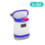 Porta Mamadeira Duplo Maternidade Branco/Cinza/Lilás Couro Ecológico - comprar online