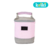 Porta Mamadeira Duplo Maternidade Rosa/Cinza Nylon Amassado