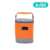 Porta Mamadeira Duplo Maternidade Laranja/Cinza Nylon Mescla