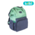Mochila Maternidade Verde/Grafite Nylon Mescla na internet