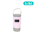 Porta Mamadeira Simples Maternidade Rosa/Cinza Nylon Amassado
