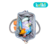 Mochila Maternidade Laranja/Cinza Nylon Mescla - comprar online