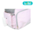 Mochila Maternidade Rosa/Cinza Nylon Amassado na internet