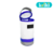 Porta Mamadeira Simples Maternidade Branco/Cinza/Lilás Couro Ecológico - comprar online