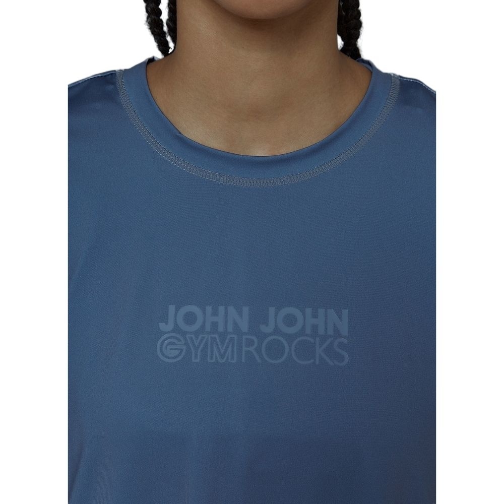 CAMISETA TSHIRT FEMININA JOHN JOHN DRY FIT MAUREEN AZUL 1207