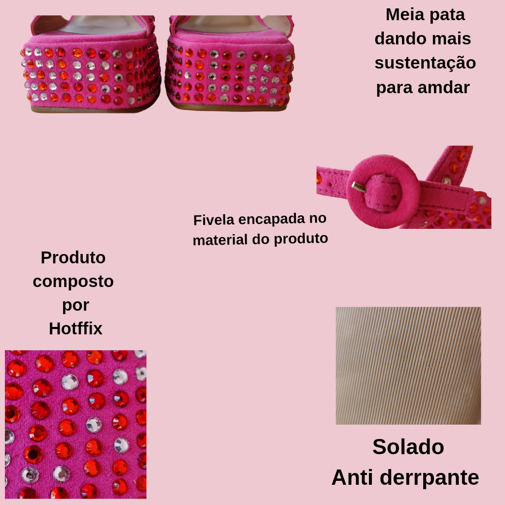 Confira mais detalhes da sandália CHLOE' 