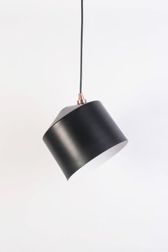 Lámpara colgante metal color negro y cobre. Mod. Bari