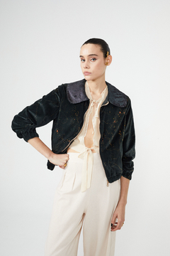 Campera Bomber Terciopelo - comprar online