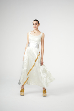 Vestido Brocato y Geometrías - HahnMade