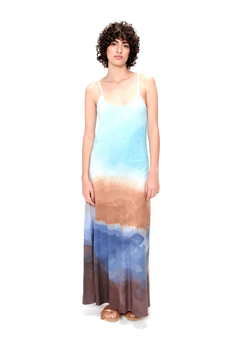 Long Slip Dress Olas Multi